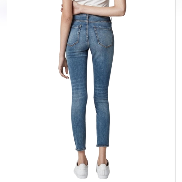 NWT Blank NYC The Bond Mid Rise Destructed Distressed Skinny Jeans 32 - Picture 4 of 4